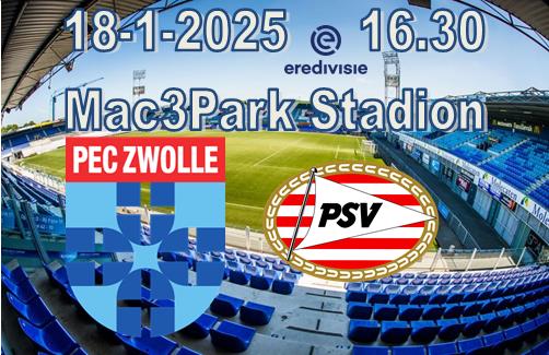 PEC Zwolle wint verdiend van koploper PSV