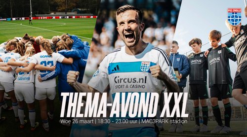 Woensdag 26 maart: Thema-avond XXL